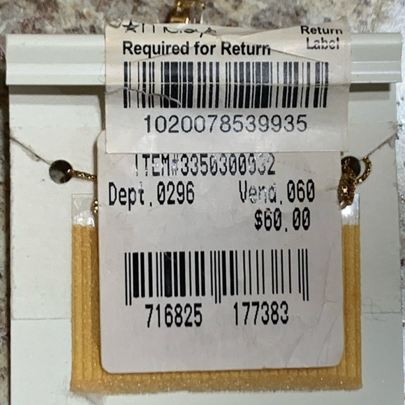 Macy’s Triple Round CZ Drop Pendant Necklace - Picture 2 of 2